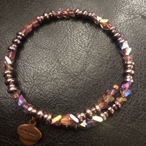 Alex and Ani beaded wrap bracelet